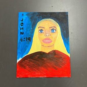 One of a kind Trisha Paytas x Bible verse painting!